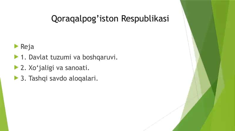 Qoraqalpog’iston Respublikasi 1