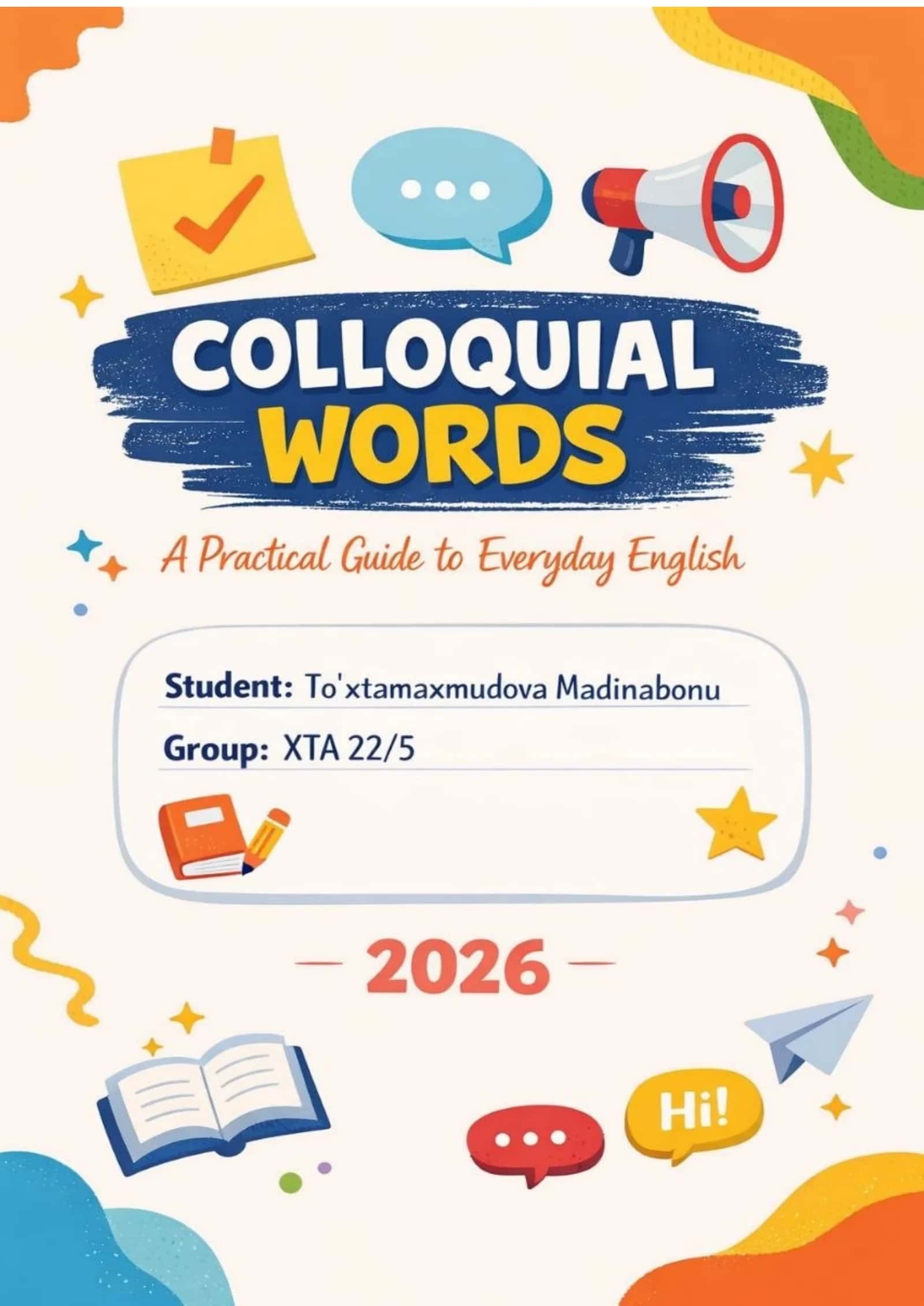 Introduction to the Dictionary of Colloquial Words 1