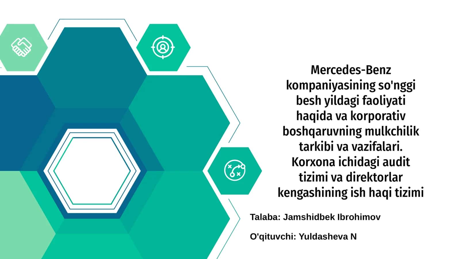Mercedes-Benz kompaniyasining so'nggi 5 yillardagi faoliyati 1