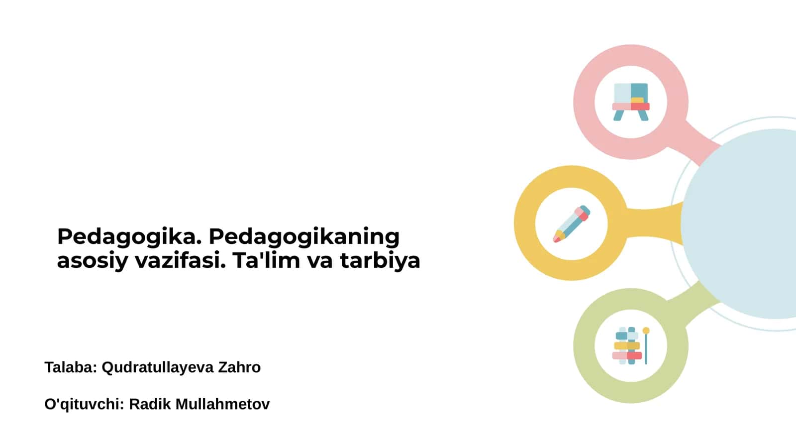 Pedagogika ta'lim va tarbiya 1