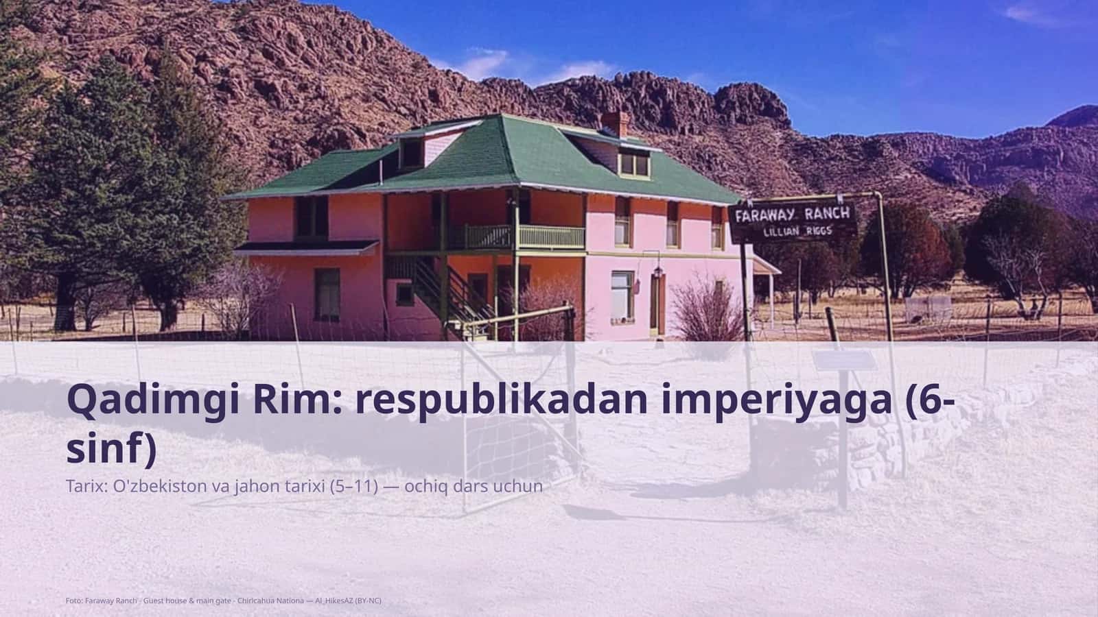 Qadimgi Rim: respublikadan imperiyaga (6-sinf) 1