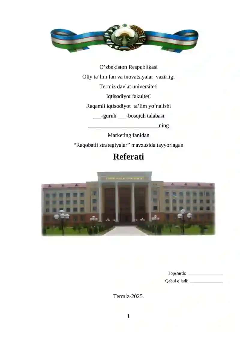 Raqobatli strategiyalar