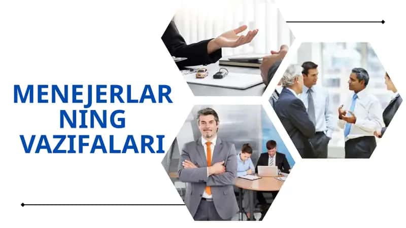 MENEJERLARNING VAZIFALARI 1