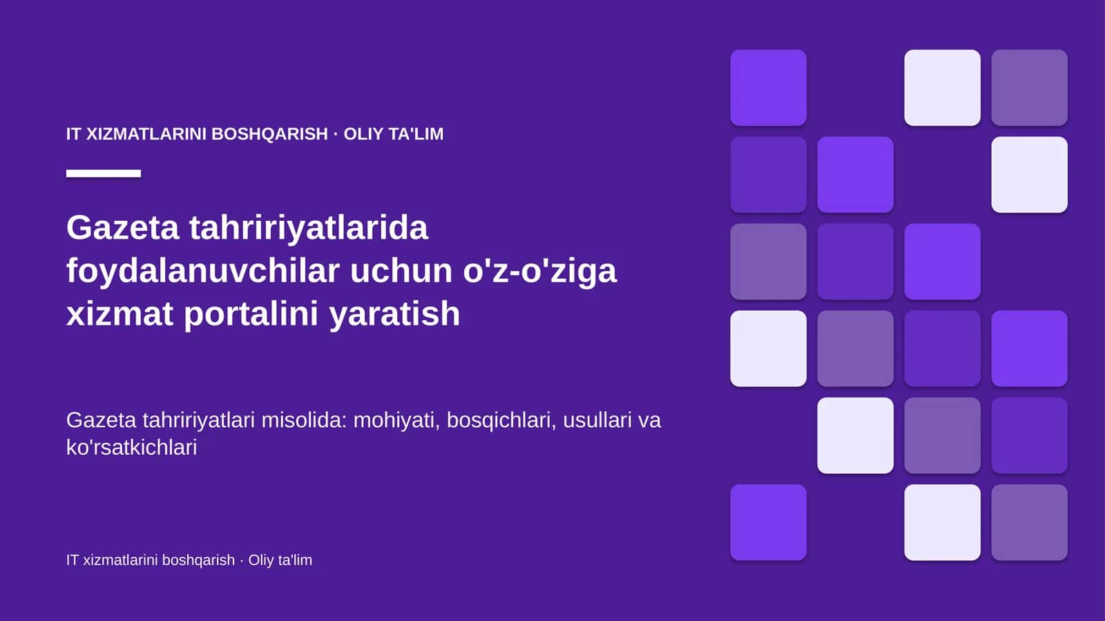 gazeta tahririyatlarida foydalanuvchilar uchun o'z o'ziga xizmat portalini yaratish 8680 1