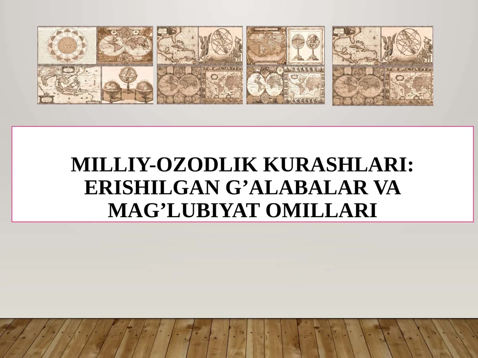 MILLIY-OZODLIKKURASHLARI: ERISHILGAN G’ALABALAR VAMAG’LUBIYATOMILLARI 1