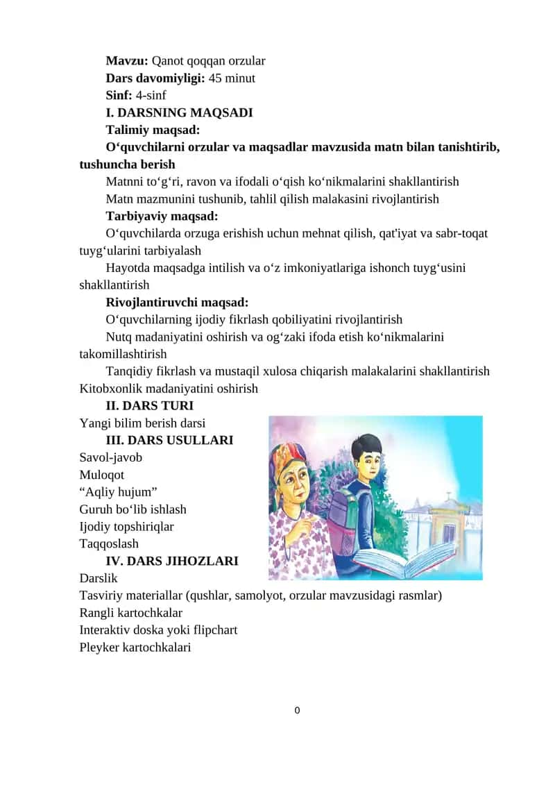 Qanot qoqqan orzular 1