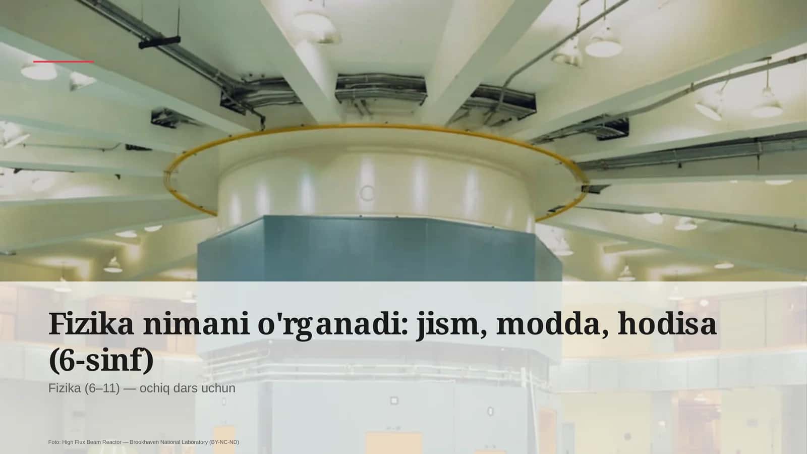 Fizika nimani o'rganadi: jism, modda, hodisa (6-sinf) 1