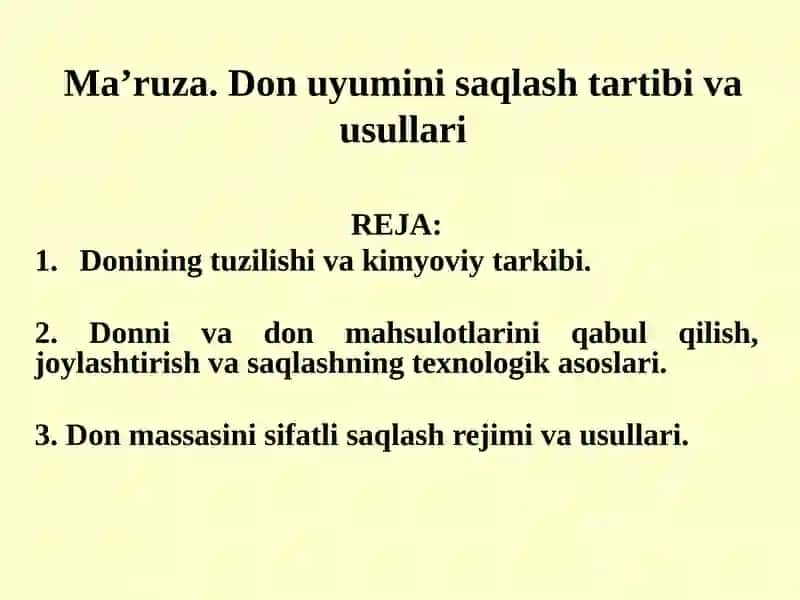 Ma’ruza.Donuyuminisaqlashtartibivausullari 1