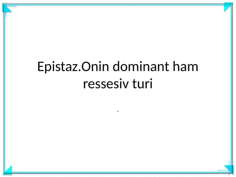 Epistaz 1