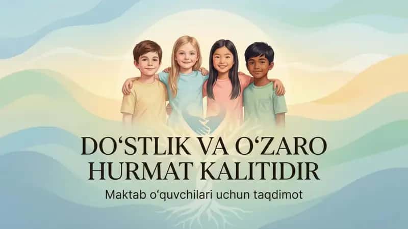 Do‘stlik va o‘zaro hurmat kalitidir 1