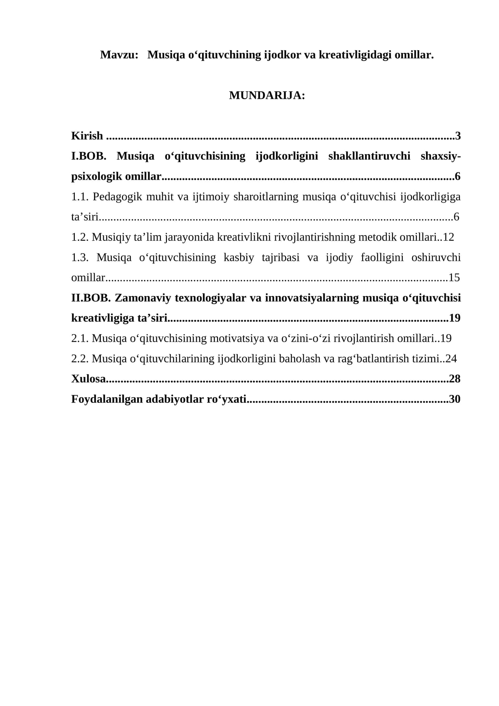 Musiqa oʻqituvchining ijodkor va kreativligidagi omillar 1