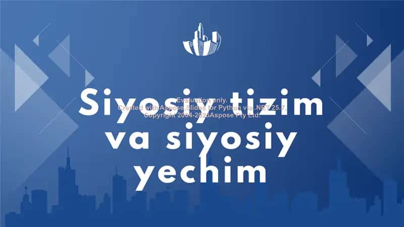 Siyosiy tizim va siyosiy yechim 1
