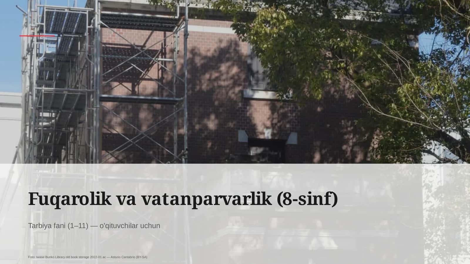 Fuqarolik va vatanparvarlik (8-sinf) 1
