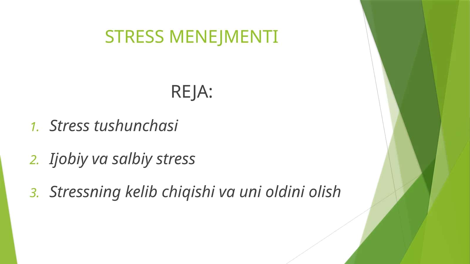 STRESS MENEJMENTI 1