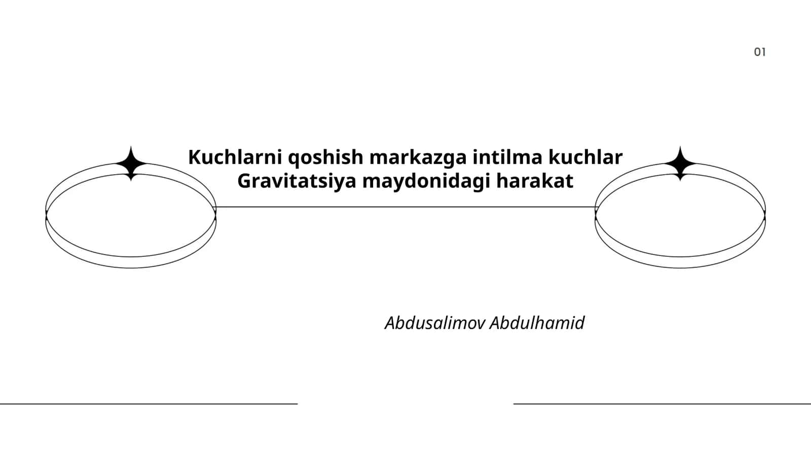 Kuchlar va Gravitatsiya maydonidagi harakat 1