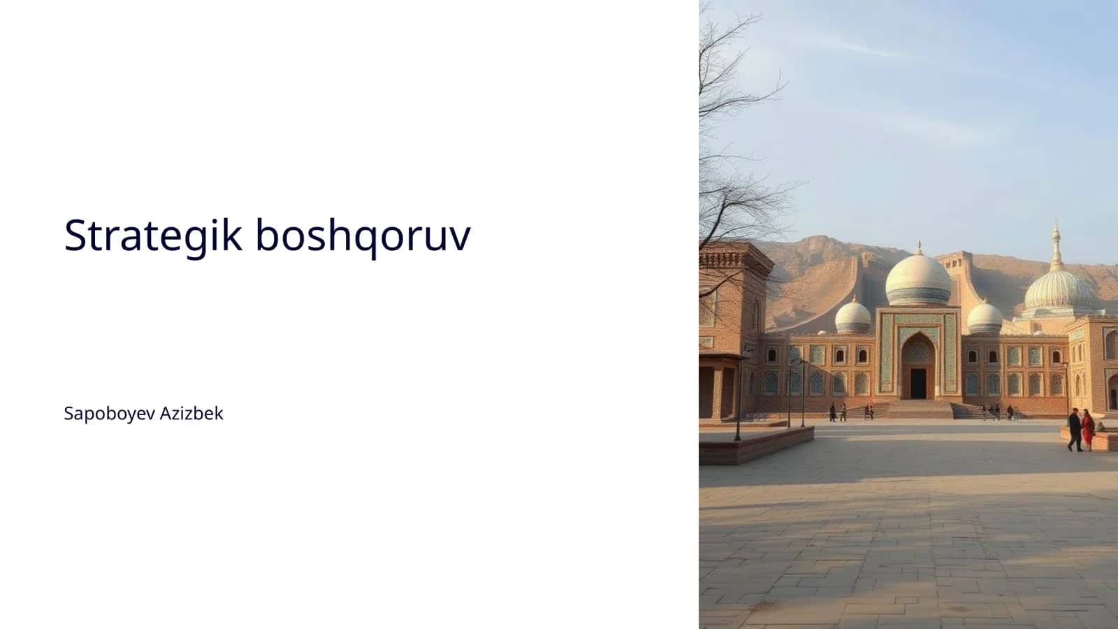 Strategik boshqoruv 1