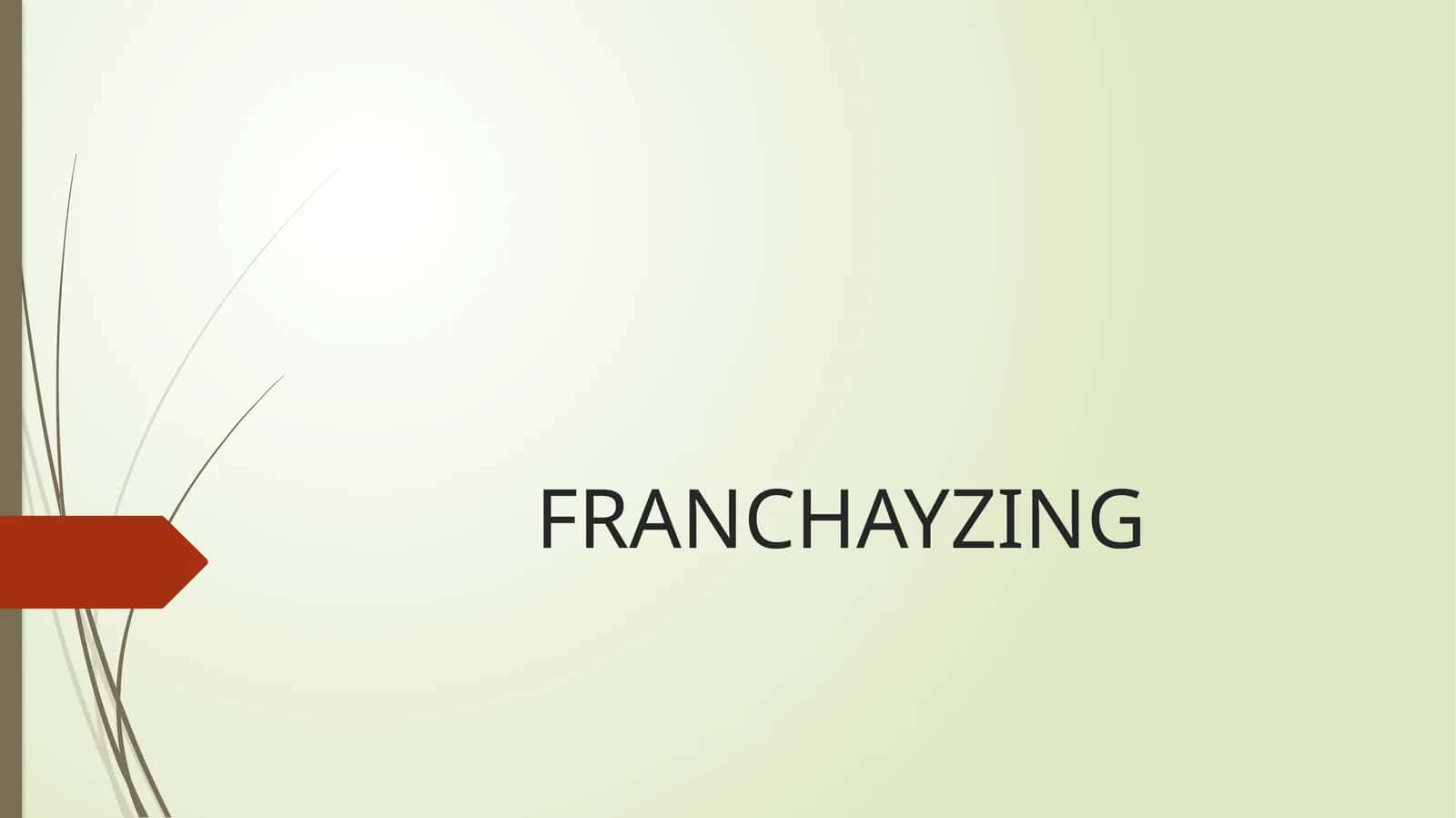 Franchayzing 1