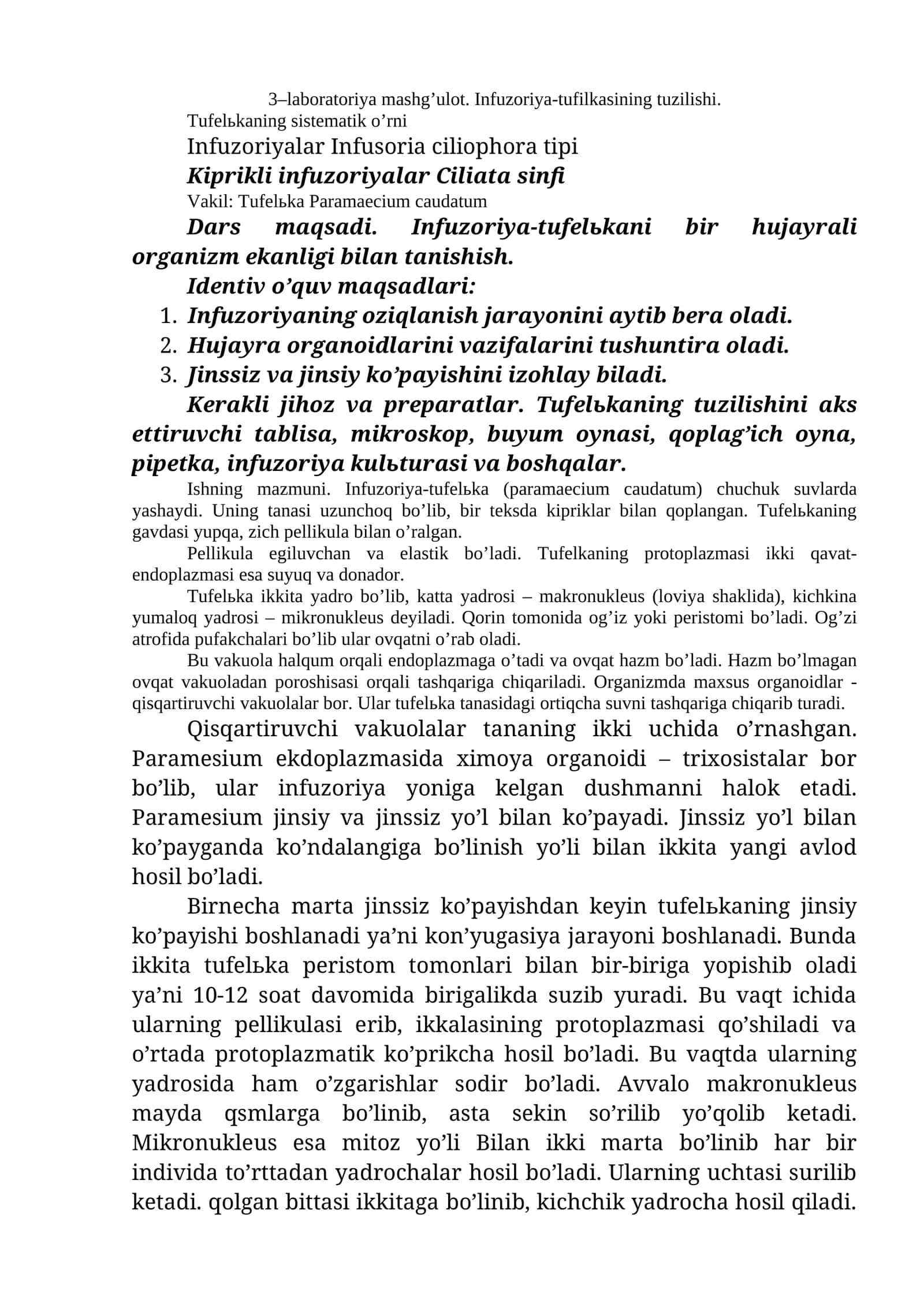 Infuzoriya-tufelkasi 1