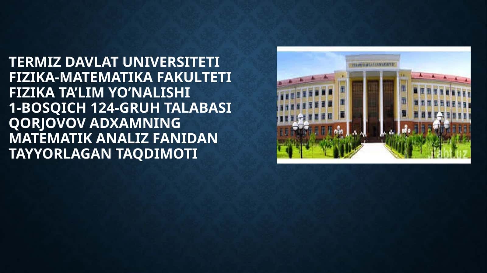 Funksiyalar va ikki ta’lim 1