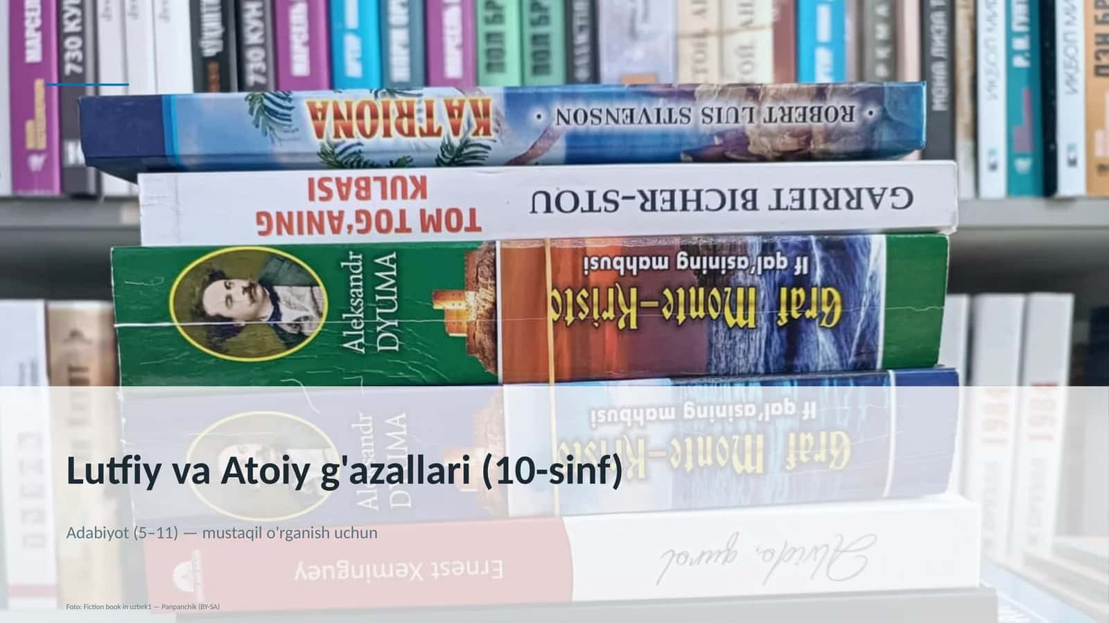 Lutfiy va Atoiy g'azallari (10-sinf) 1