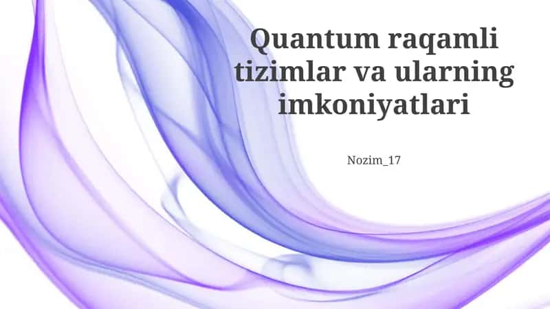 Kvant Kompyuterlarining Kelajagi 1