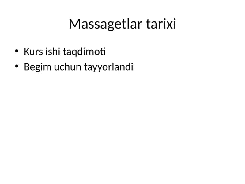 Massagetlar tarixi 1
