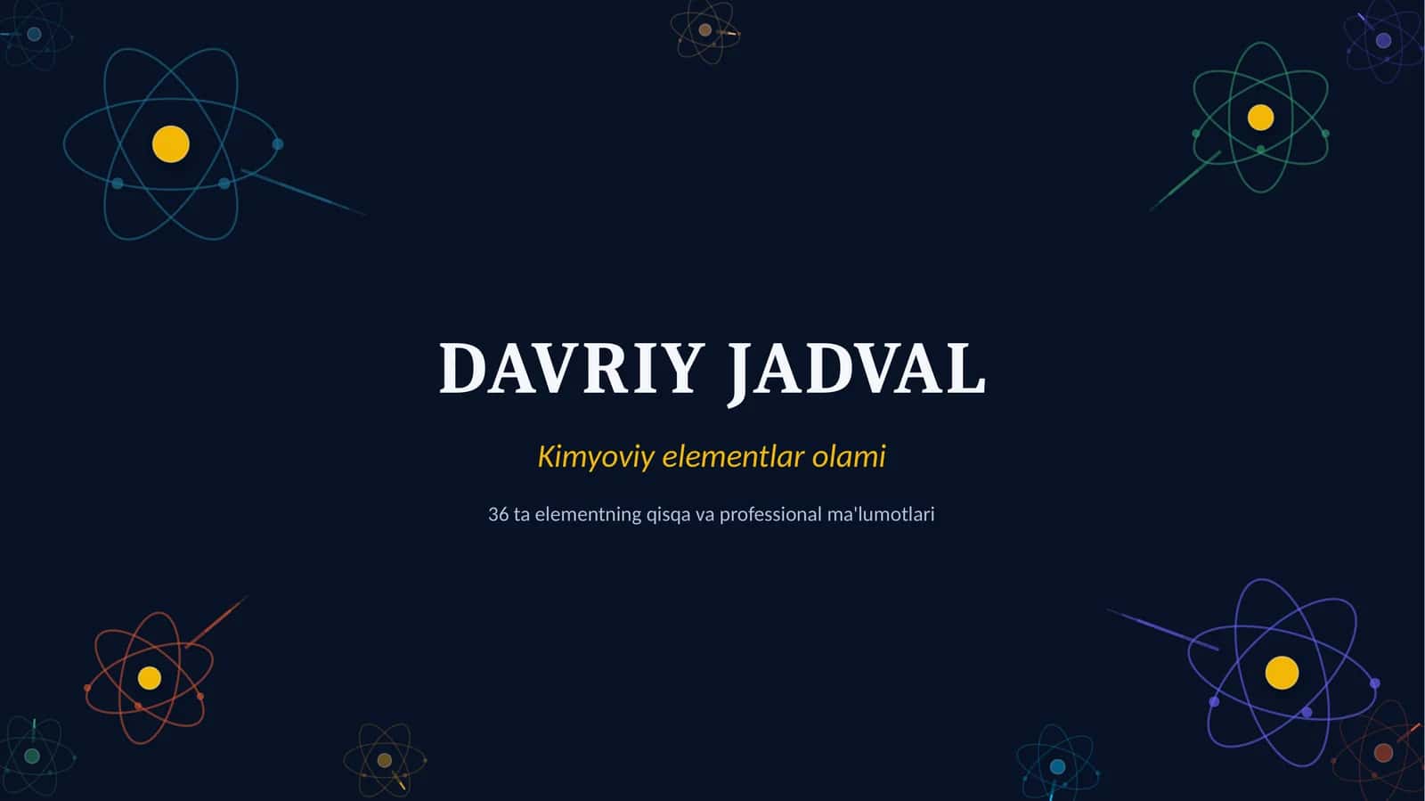 DAVRIY JADVAL 1