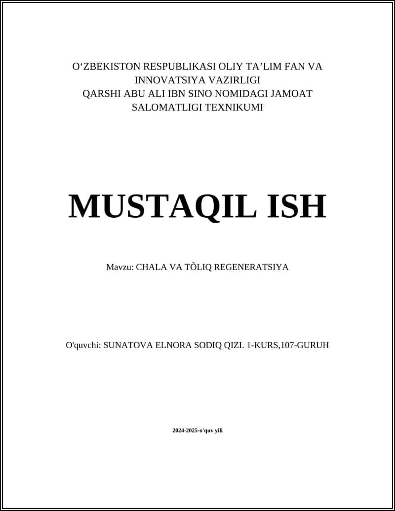 Hujayra biologiyasi 1