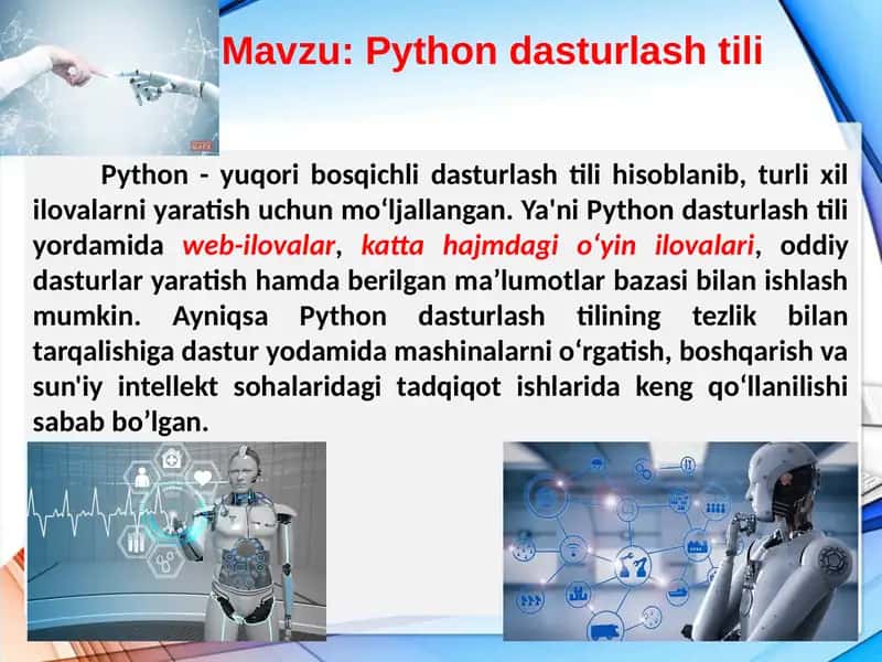 Python dasturlash tili 1
