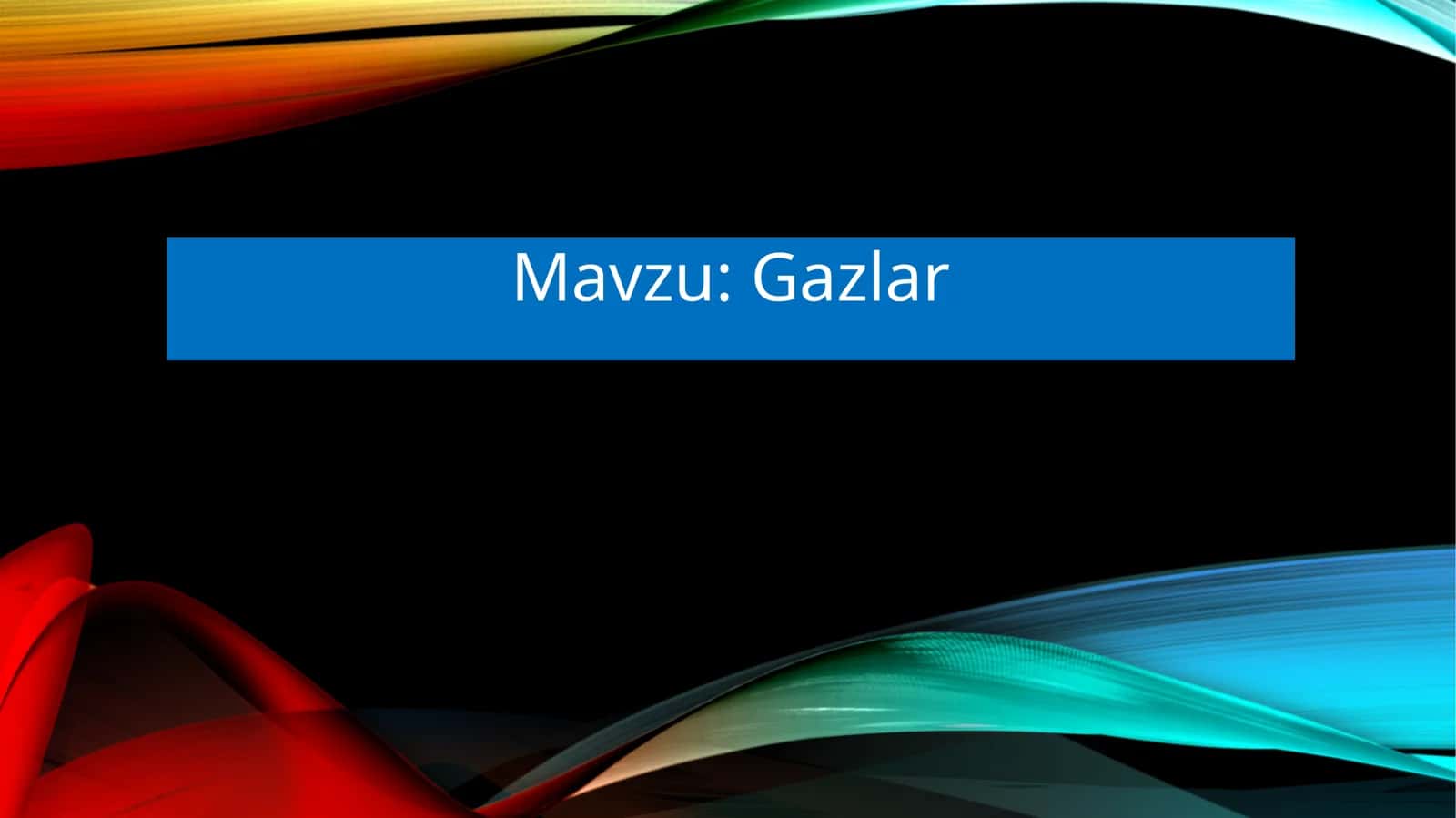 Gazlar 1