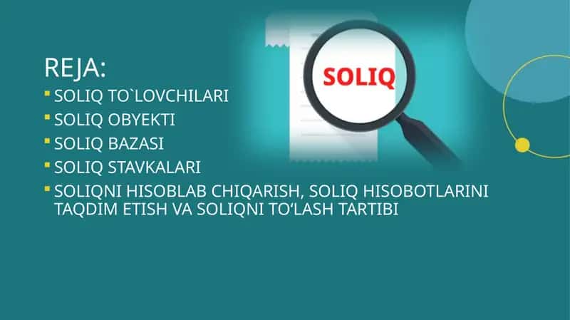 YER QARIDAN FOYDALANGANLIK UChUN SOLIQ 1
