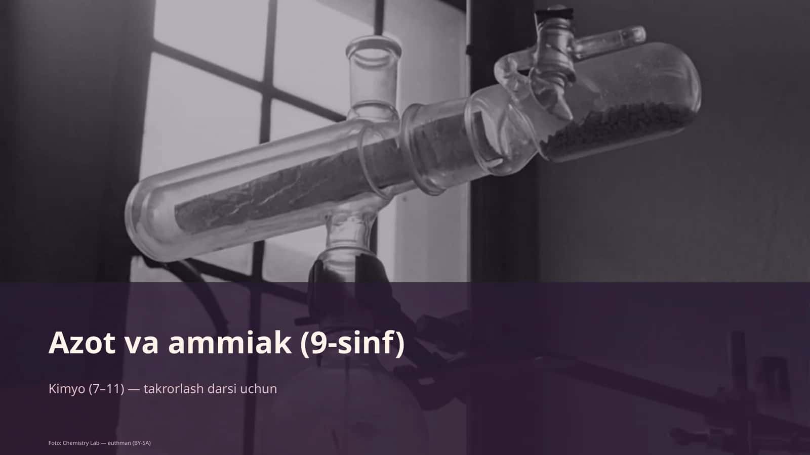 Azot va ammiak (9-sinf) 1