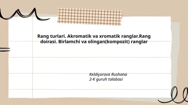 Ranglar haqida maʼlumot 1