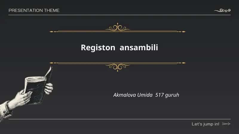 Registon ansambili 1