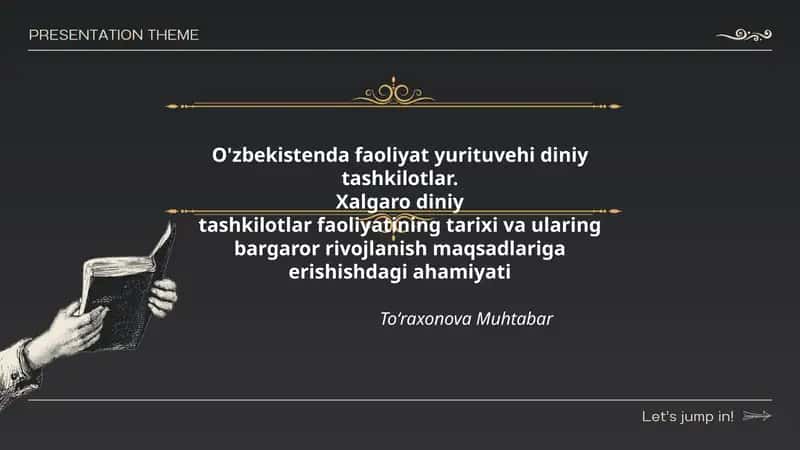 Xalgaro diniy tashkilotlar faoliyati 1