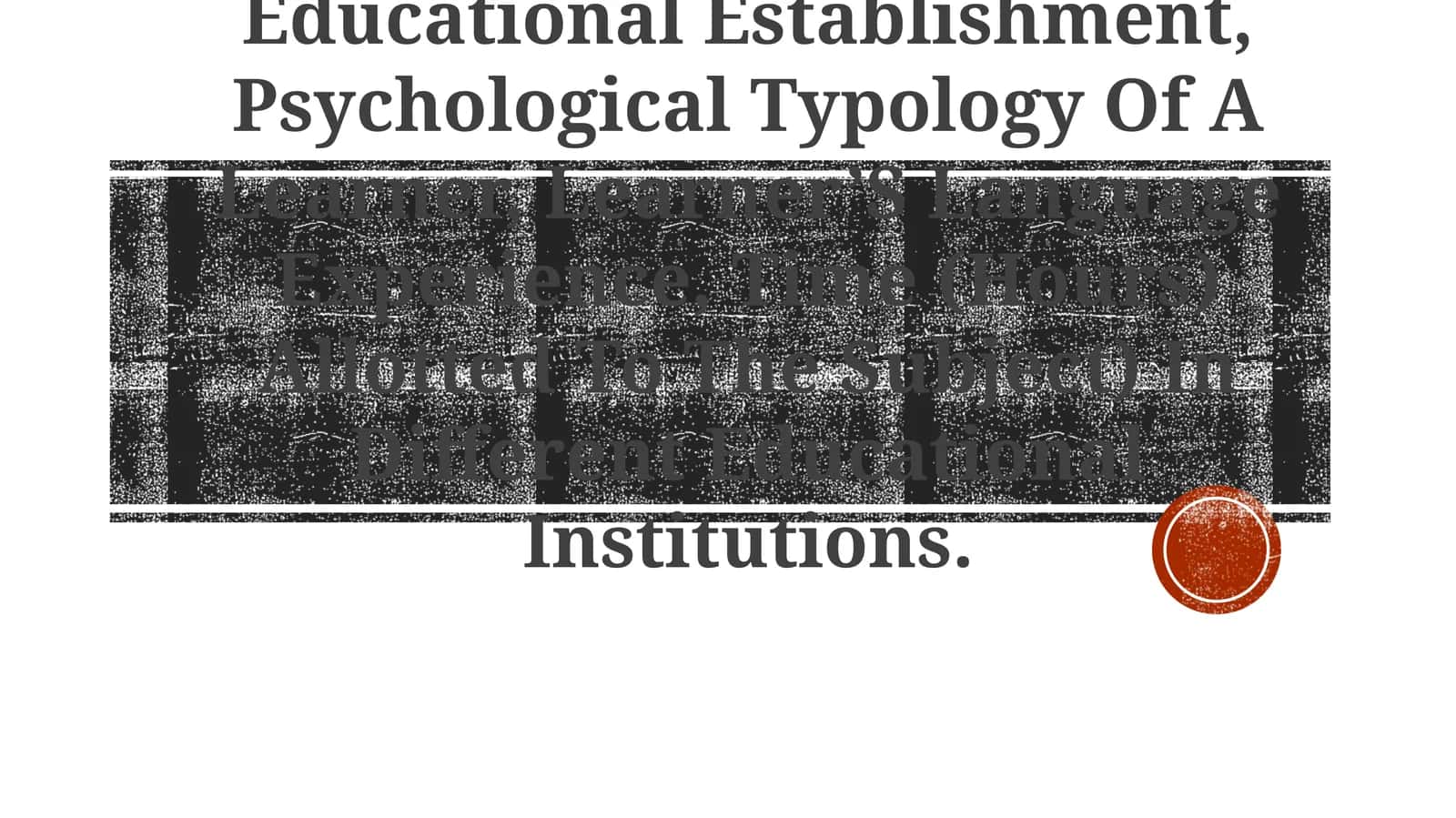 Condition Of Teaching 1