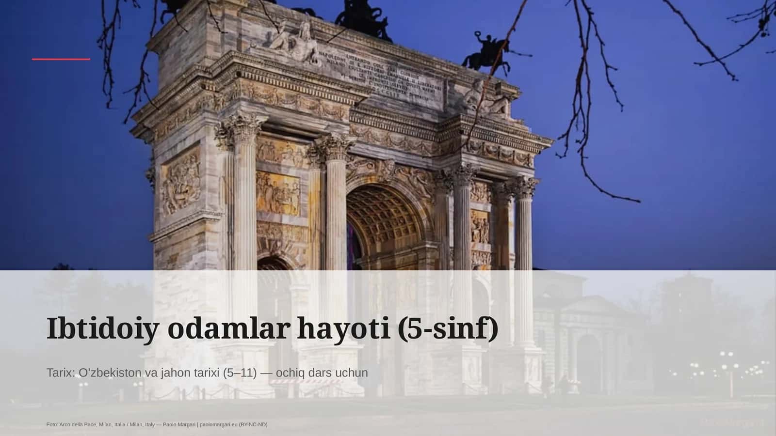 Ibtidoiy odamlar hayoti (5-sinf) 1