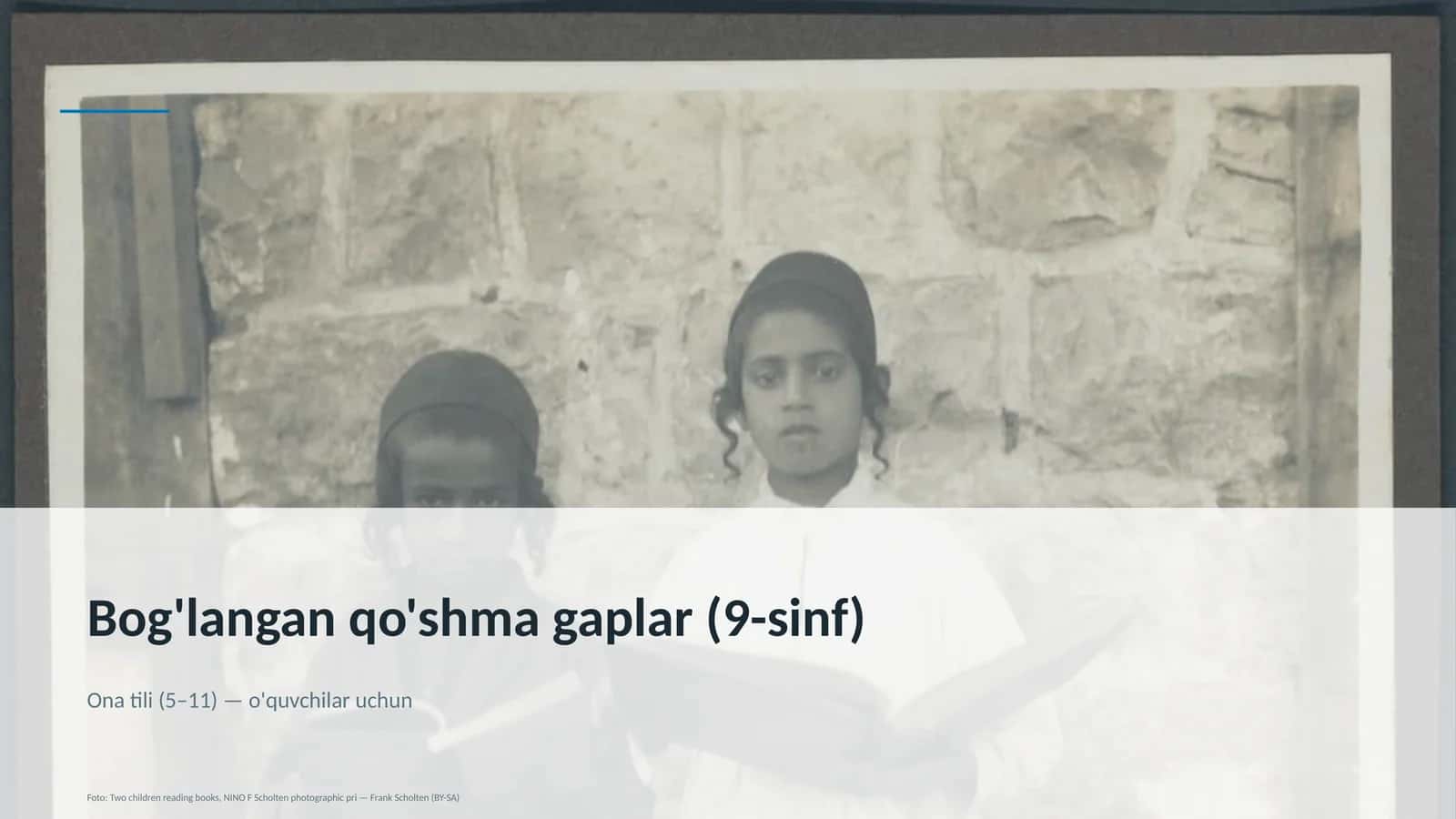 Bog'langan qo'shma gaplar (9-sinf) 1