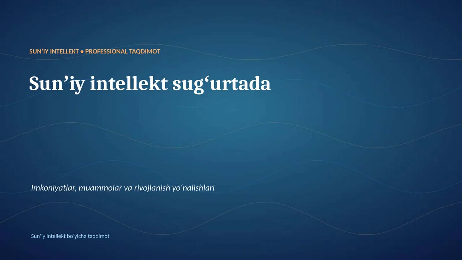 Sunʼiy intellekt sugʻurtada 1
