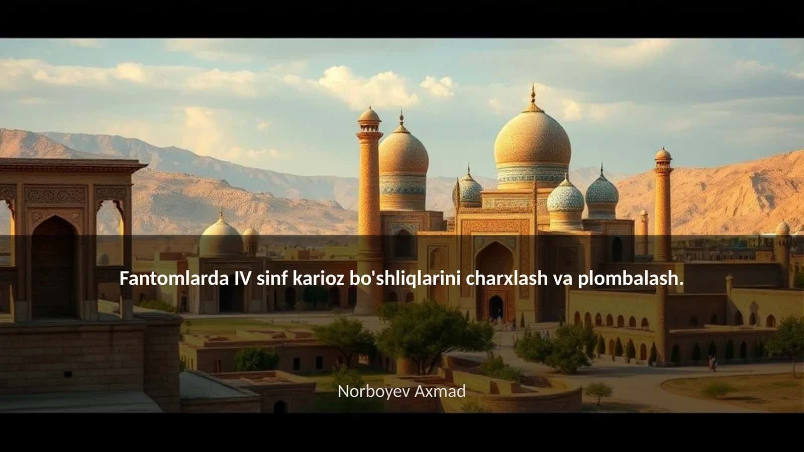 Fantomlarda IV sinf karioz bo'shliqlarini charxlash va plombalash 1