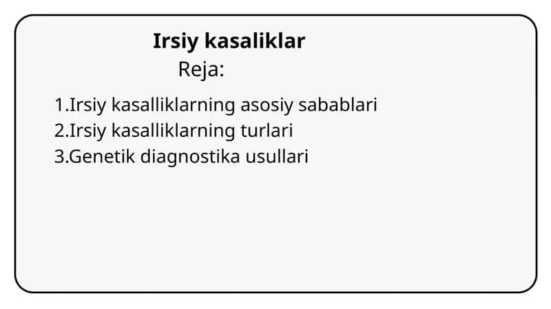Irsiykasaliklar 1