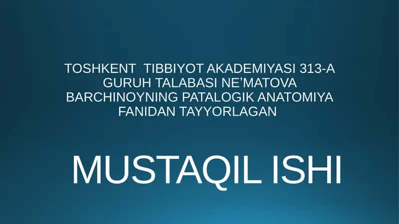 OSHQOZON YARA KASALLIGI ETIOPATOGENEZI 1