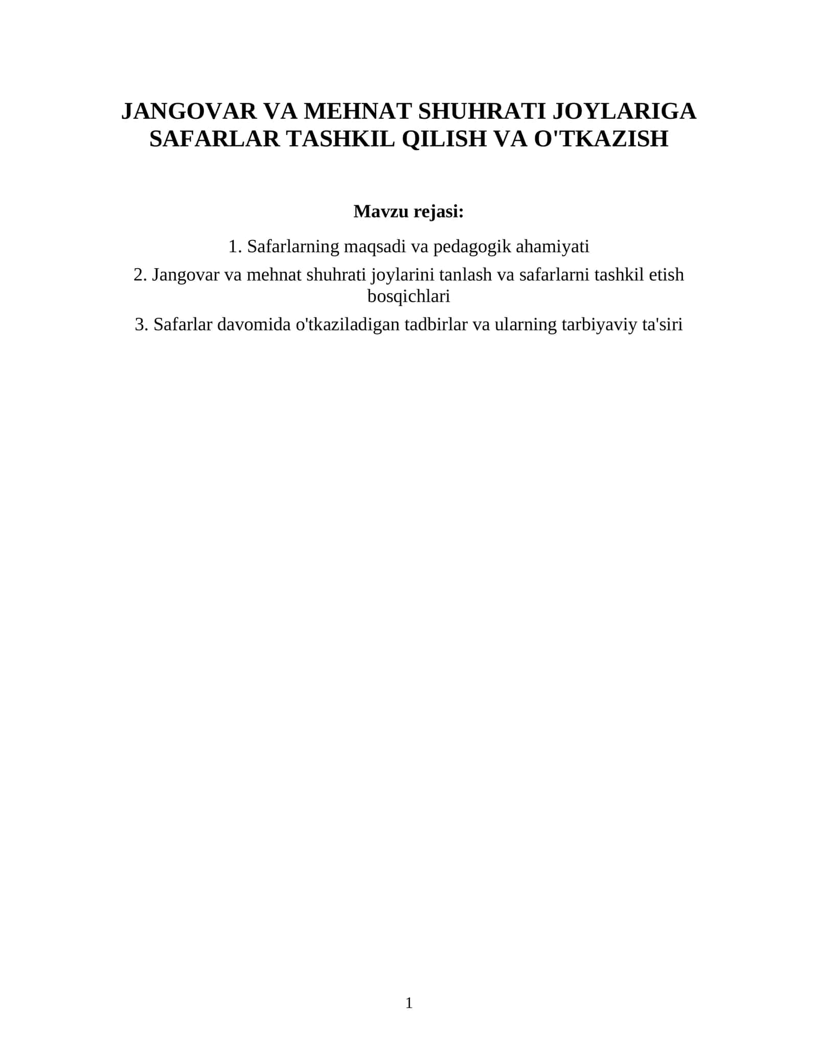 Safarlarining Maqsadi va Pedagogik Ahamiyati 1