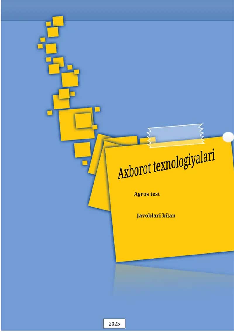 Agros test (AT) 1