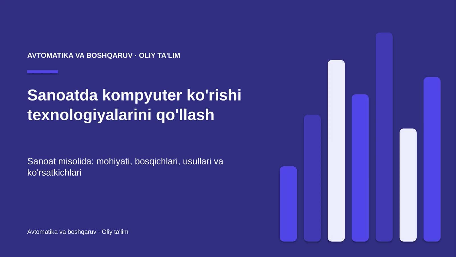 sanoatda kompyuter ko'rishi texnologiyalarini qo'llash 4194 1
