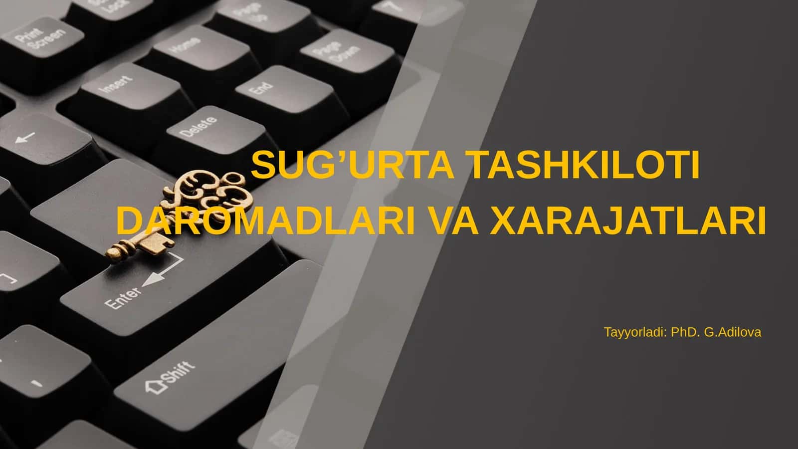 Sug’urta tashkiloti daromadlari va xarajatlari 1