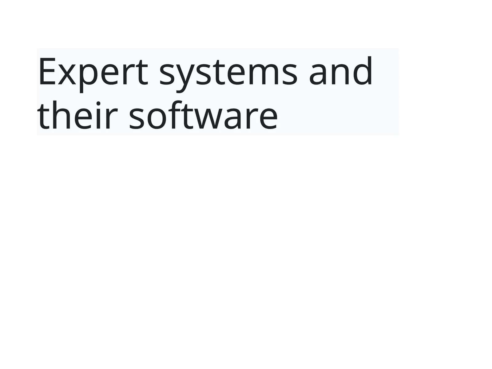 Expertsystemsandtheirsoftware 1