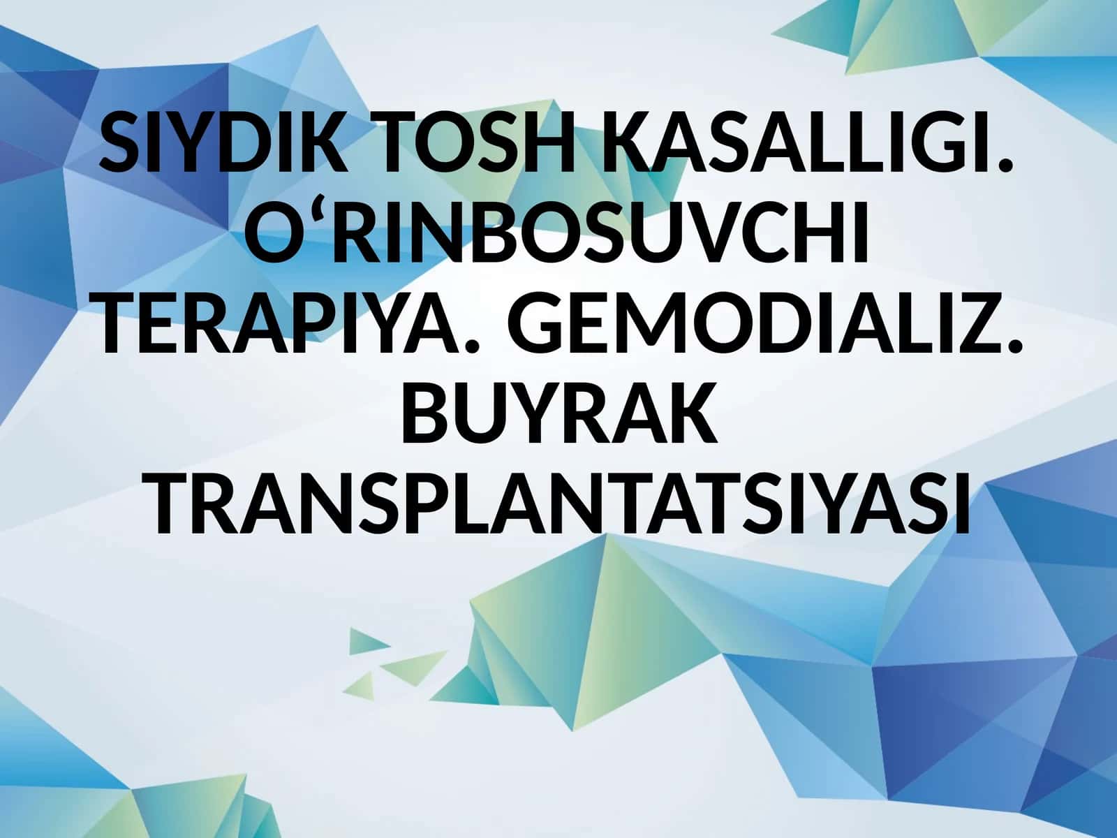Siydik-tosh kasalligi 1