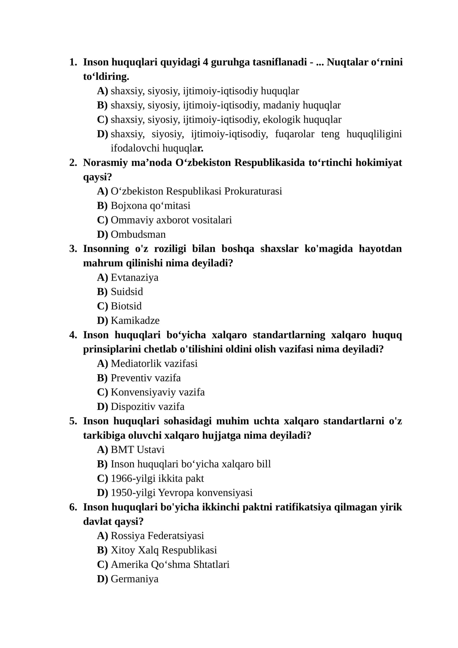 Inson huquqlari 1