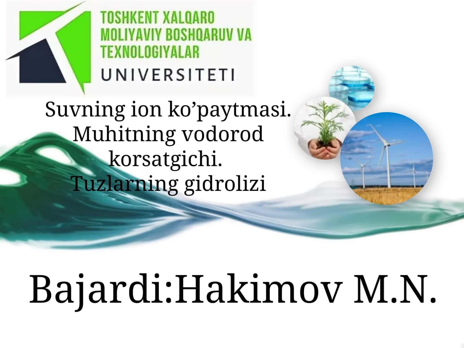 Suvning ion ko'paytmasi 1